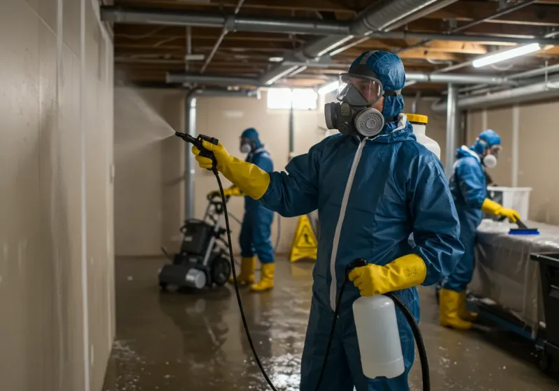 Basement Sanitization and Antimicrobial Treatment process in Carthage, MO